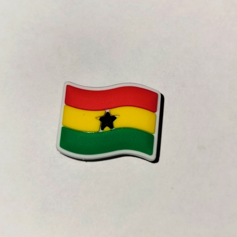 Ghana Flag Jibbitz Shoe Charm